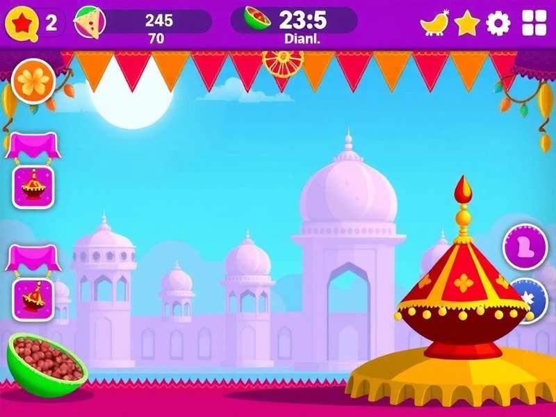 Candy Rush India Exploration Game Screenshot